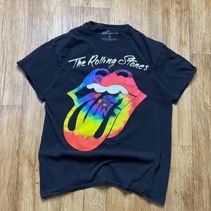 The Rolling Stones Black Cotton Tee